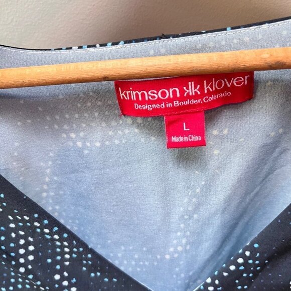 Krimson Klover Dark Navy Sleeveless Top- Size‎ L - Picture 4 of 5